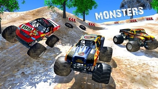 大腳怪越野車游戲(Offroad Monster Truck Derby Game)1