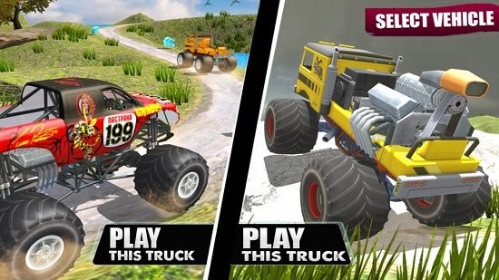 大腳怪越野車游戲(Offroad Monster Truck Derby Game) v1.0.5 安卓版 0