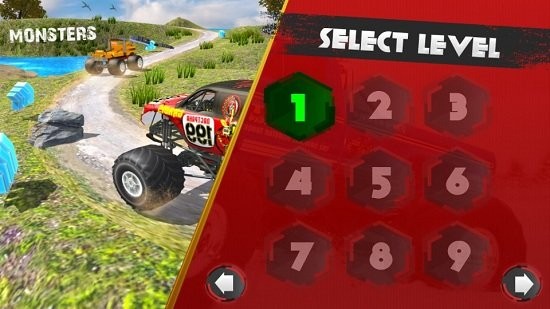 大腳怪越野車游戲(Offroad Monster Truck Derby Game)2