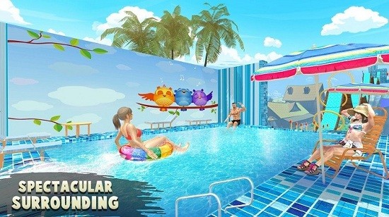 水上公園模擬器(water parks extreme slide ride amusement park 3d) v1.0 安卓版 0