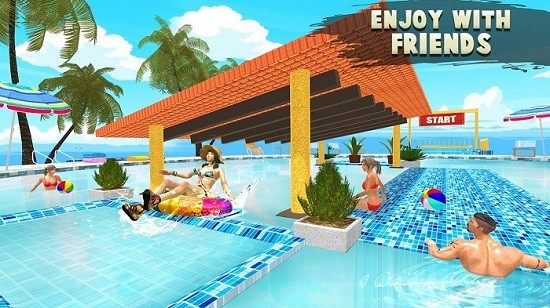 水上公園模擬器(water parks extreme slide ride amusement park 3d) v1.0 安卓版 2