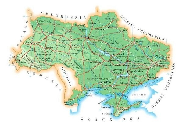 乌克兰地图高清版大地图 电子版 2