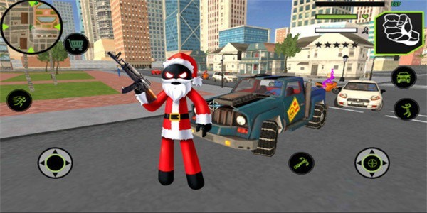 圣誕火柴人繩索英雄(Santa Claus Stickman) v1.4 安卓版 2