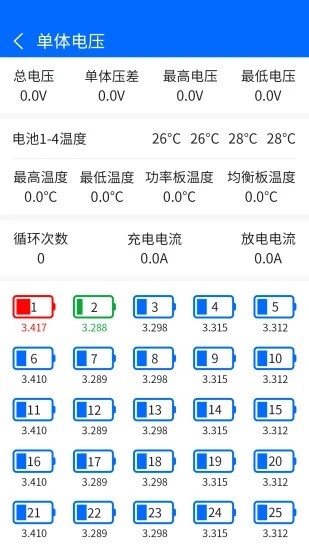 大能BMS鋰電池手機軟件0