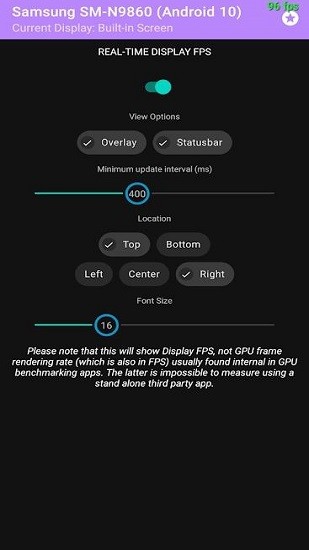 手机fps帧数显示软件 app(Display FPS) v1.0 安卓免root版2