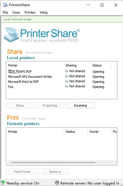 printershare电脑版 v2.4.7 中文免费版0