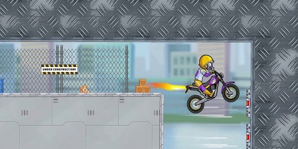 摩托车竞赛小游戏