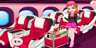 空姐模拟器游戏-模拟空中乘务员游戏-飞机乘务员餐车模拟游戏