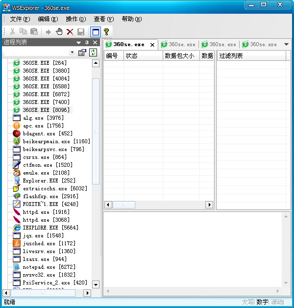 wsexplorer网络抓包工具 v1.5 绿色中文版0