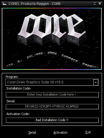 CorelDRAW Graphics Suite X6 v16.0 注册机 0