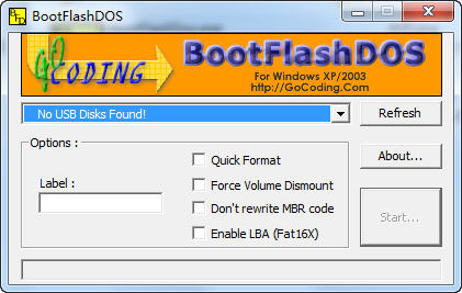 u盘DOS启动盘制作工具(BootFlashDos) 绿色版0