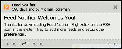 Feed Notifier(RSS阅读器) v2.6 免费绿色版0