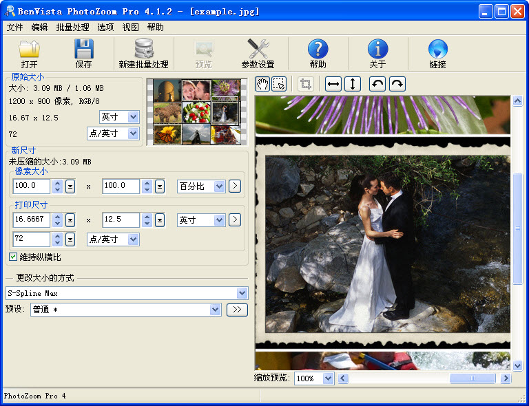 BenVista PhotoZoom Pro中文修改版 v7.0.4 绿色免费版0