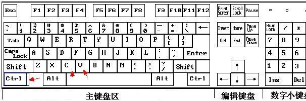 復(fù)制粘貼的快捷鍵