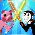 Piglet vs Matchstick Man