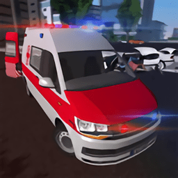 救護(hù)車房頂上跳下不可能特技