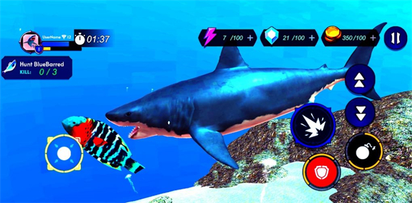 鲨鱼猎人模拟器 v1.2 安卓版1