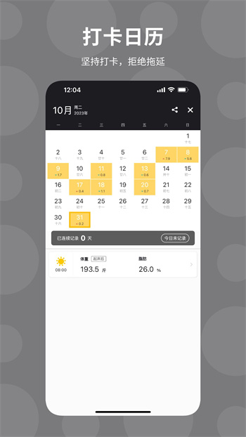 體重日記app下載免費(fèi) v2.6.2 安卓版 0