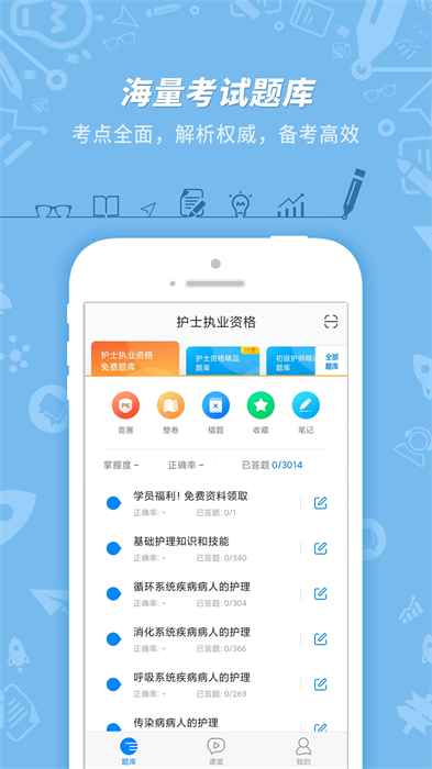 101貝考護士執(zhí)業(yè)資格app v7.3.15 安卓版 0