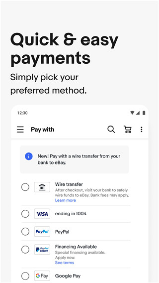 ebay跨境電商平臺(tái)安卓版 v6.177.1.1 最新版 0