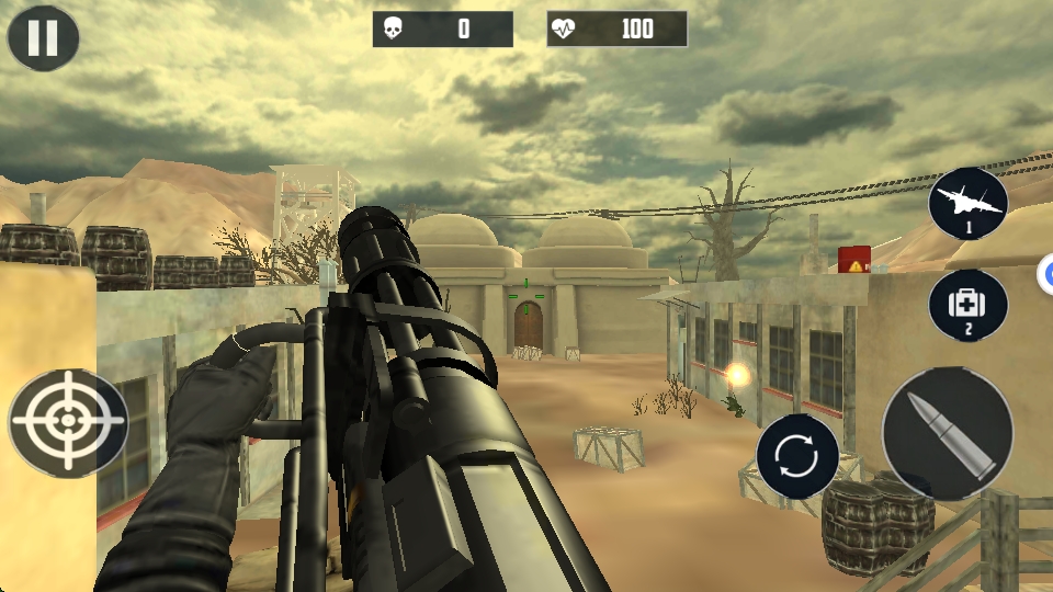 機(jī)關(guān)槍射擊戰(zhàn)爭(zhēng) v1.0.2 安卓版 1