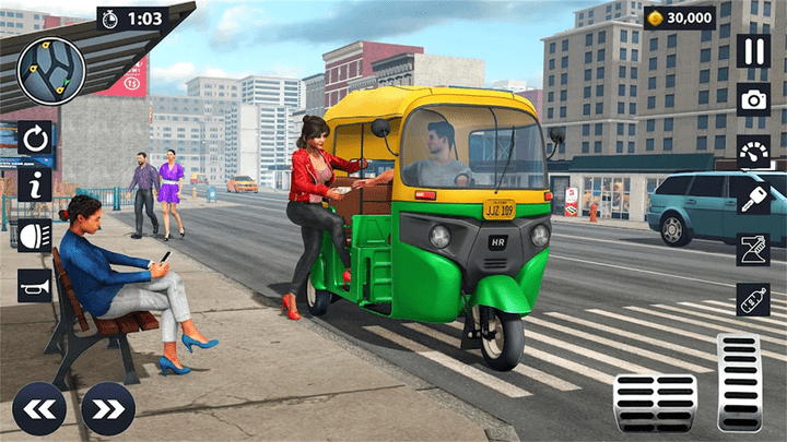 人力車(chē)模擬器3D v1.0 安卓最新版 3