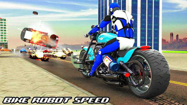 警察自行車機器人射擊 v1.4 安卓版 1