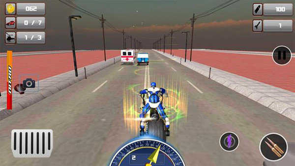 警察自行車機器人射擊 v1.4 安卓版 0