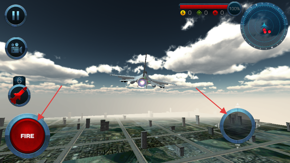 噴氣式戰(zhàn)斗機(jī)城市3d v1.0 安卓版 1