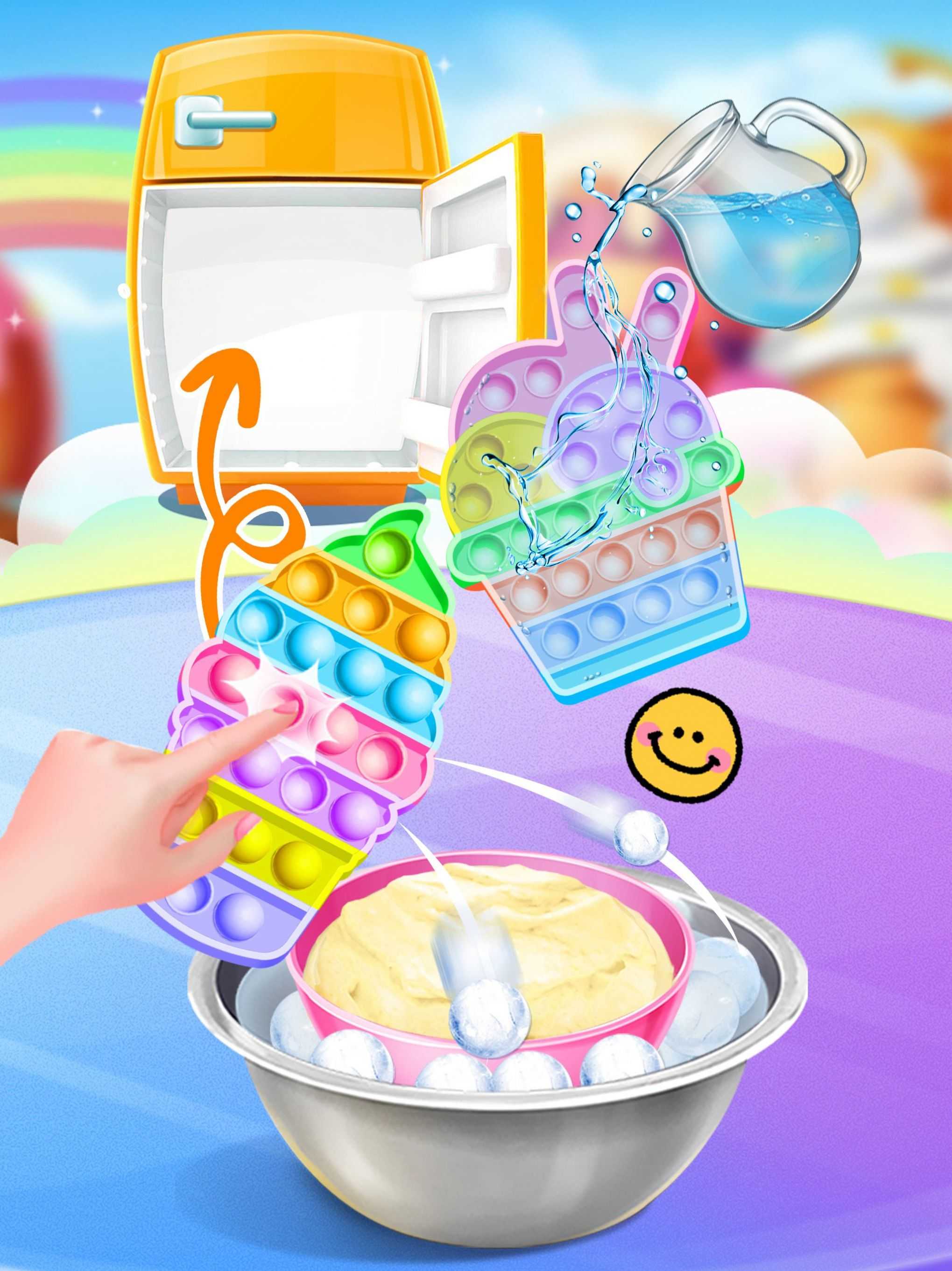 弹出冰淇淋配料