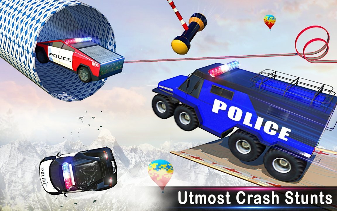 警察坡道汽車特技 v1.3.1 安卓版 1