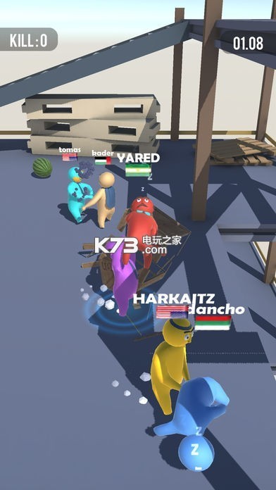 紅藍人摔跤 v1.0 安卓版 1