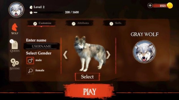 森林荒原狼模擬器 v1.0.2 安卓版 0