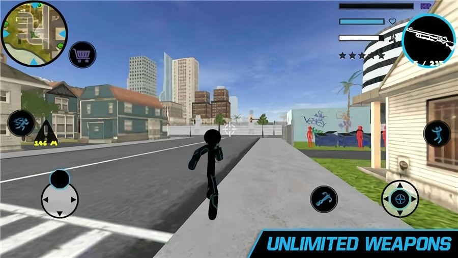 彩虹鋼鐵火柴人繩索英雄 v1.3 安卓版 2