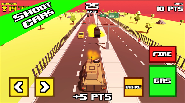 瘋狂的道路坦克橫撞 v0.1 安卓版 2