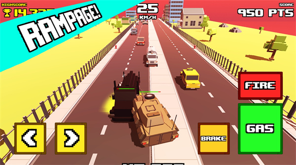瘋狂的道路坦克橫撞 v0.1 安卓版 1