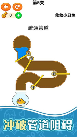 下水道拉桿救救小丑魚(yú) v1.0.1 漢化版 1