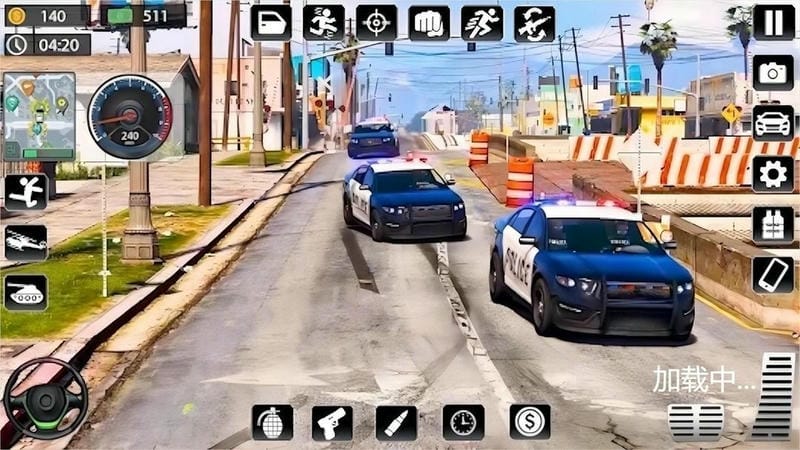真實(shí)警車(chē)駕駛模擬器 v1.0 安卓版 0