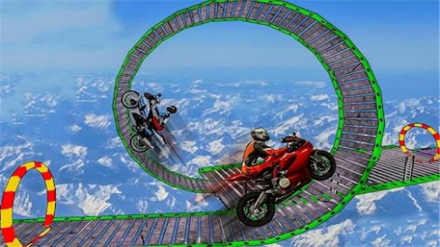 摩托車空中賽道3D v3 安卓版 2
