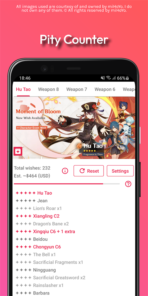 原神抽卡模擬器手機版(Genshin Wish Simulator)0