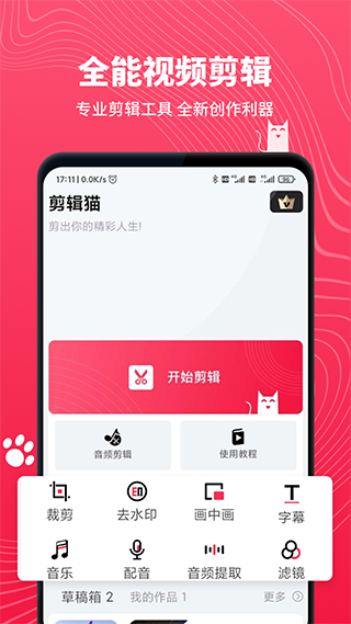 剪輯貓視頻去水印4