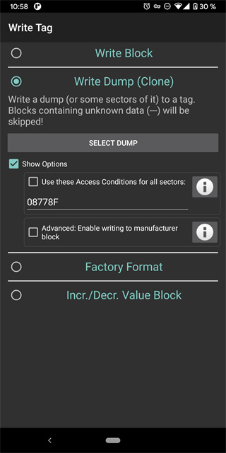 手機(jī)nfc修改飯卡余額(Mifare Classic Tool) v4.2.3安卓版 0