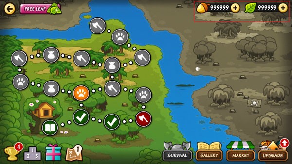 森林防御戰(zhàn)猴子傳奇無限資源版 v5.9.2 3